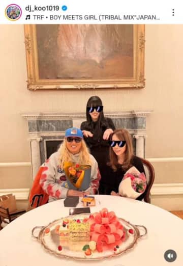 DJ KOO、妻との36回目の結婚記念日を報告！娘からはお祝いの豪華ディナー「感謝しかないです！」