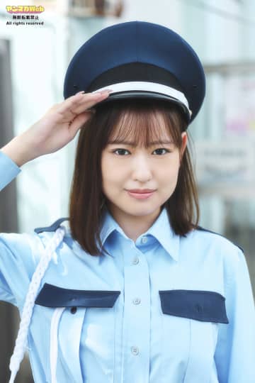 【グラビア】「働くお姉さん」桜木美貴さんの警備員姿！ ヤンマガWebのグラビアを一挙公開
