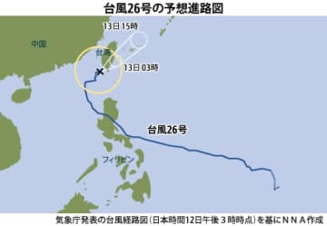【台湾】台風26号、宜蘭などで浸水相次ぐ［社会］