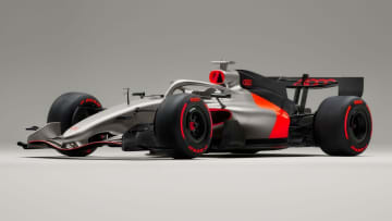 アウディ、F1参戦マシン「R26 コンセプト」を世界初公開！ 2026年からの挑戦、その漆黒のカラーリングと野望