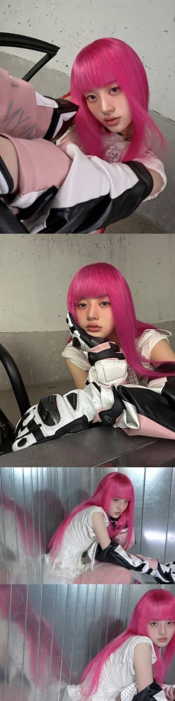 「可愛すぎて衝撃」ILLIT・ミンジュ、蛍光ピンクヘアに大胆イメチェン！別人級ビジュに絶賛の声【PHOTO】