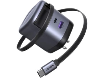 UGREEN製のUSB PD対応充電器がAmazonでセール中！　ケーブルを内蔵した「巻き取り式充電器」は3780円から