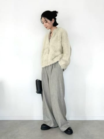 ふわもこカーディガンが着るだけで大人かわいい♡こなれ感抜群のあったか旬コーデ