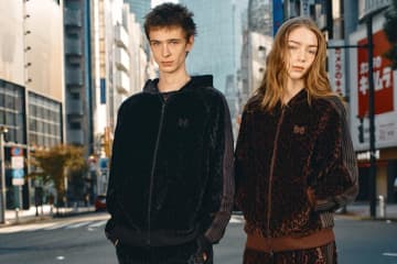 ニードルズ“レオパード柄”ベロアのジップフーディーやトラックパンツ、ダークトーンで