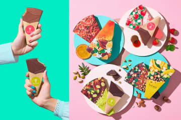 メリーチョコレート26年バレンタイン、”丸かじりで満たされる”まるでクレープなタブレットチョコ