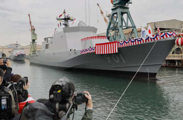 海自の「哨戒艦」2隻が進水　運用逼迫、警戒監視に特化