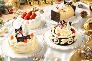 コロンバン25年クリスマス、たっぷりバタークリームケーキ＆"飴細工のティアラ”輝くプリンセスケーキ