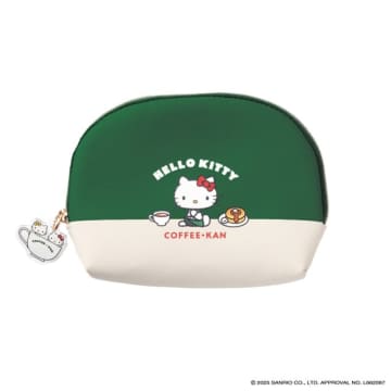 ハローキティと珈琲館が初コラボ！ カフェの制服を着たキティ＆ミミィがデザインされた巾着バッグやポーチが登場