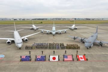 P-1・P-8・CP-140哨戒機が厚木基地に集結！ 海上自衛隊実動演習が終了