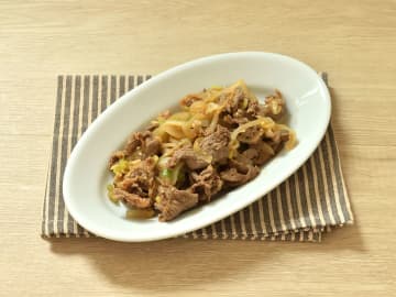 漬け込んで焼くだけ　プルコギ風牛肉炒め