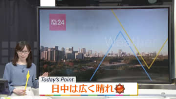 【天気】日中は東北から九州にかけて広い範囲で晴れ