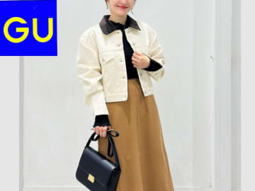 「デニムジャケット」どう着こなす？【GU】こなれて見える♡「スタッフコーデ」