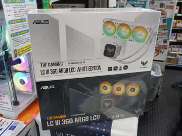 2.8インチLCD搭載の簡易水冷クーラー「TUF Gaming LC III 360 ARGB LCD」がASUSから