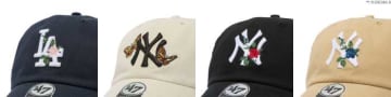 MLBロゴに花と蝶が舞う♡フォーティーセブンから新作「WITH ICON COLLECTION」登場