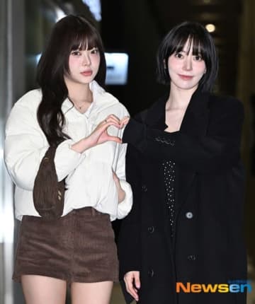 【PHOTO】LE SSERAFIM 宮脇咲良＆ホン・ウンチェ、東京ドーム公演のため日本へ！（動画あり）