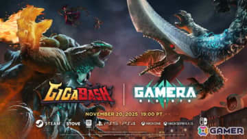 「GIGABASH」アニメ「GAMERA -Rebirth-」とのコラボDLCが11月21日に配信！ガメラとギロンが参戦