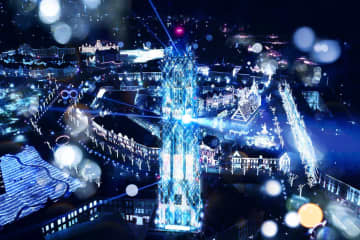 ハウステンボスの冬イルミネーション「白銀の世界」2026年が最後の開催に、真っ白に輝く幻想的な銀世界