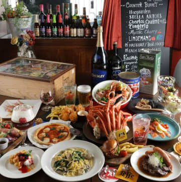 【15周年記念】 神戸の「ラピュタ・ザ・フランダーステイル」、本ズワイ蟹付き食べ放題プランを発売