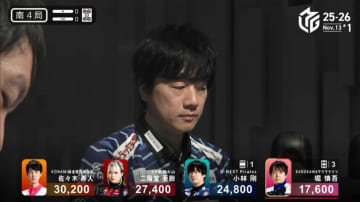 鳴いたらオリないのが“ロボ”の流儀 愚形待ちでアガリ切ったデジタル雀士・小林剛の凄み「技あり！！」「すげえ…」／麻雀・Mリーグ