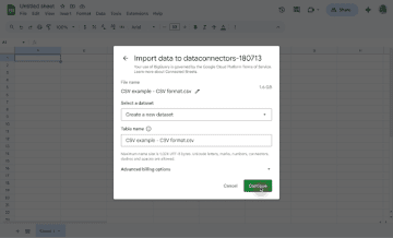 巨大なCSVファイルを「Google スプレッドシート」から直接「BigQuery」へインポート可能に／複雑な分析手順を一気に省略、「Google スプレッドシート」の機能をそのまま利用できる