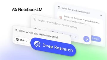 「NotebookLM」がDeep Research対応、対応ファイル形式も拡大