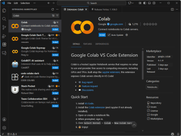 コードを実行できるノートブック「Google Colab」の公式「VS Code」拡張機能が登場／セットアップ不要でGPU/TPUリソースが無料で使える「Jupyter Notebook」サービス