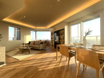 プリズムタワー 25階｜「池尻大橋」駅徒歩2分、渋谷1駅の利便性。緑と眺望を手にするタワーレジデンス。目黒天空庭園直結専用通路あり。陽当たり・眺望良好な2面バルコニーの2方角住戸