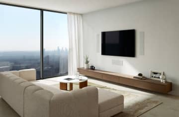 KEFの『Ci5120QLM-THX』『Ci3120QLM-THXスピーカー』は壁に溶け込むお洒落デザイン