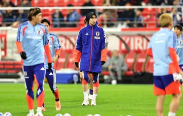 鎌田大地のみガーナ戦のキックオフ直前練習に参加せず。ベンチ入りもサポート役に徹する