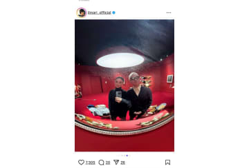 RIP SLYME ILMARI&蛯原友里、エルメスイベントで仲良し2ショット　「素敵なご夫婦」「いつまでも美しい！」