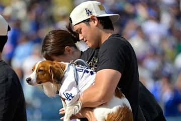 愛犬デコピンの「成長っぷりが…」　2年前と比較、大谷翔平MVP受賞で気づいたファン「貫禄出てきた」