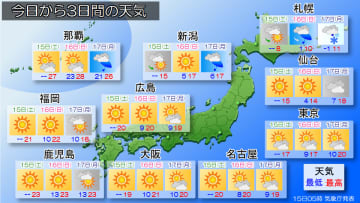 週明けから強い寒気南下。日本海側では大雪のおそれ！