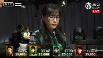 黒髪ロングの人気女流雀士がドキッとさせる“イメチェン”「メガネ似合うなぁ、色気ある」「最高」／麻雀・Mリーグ