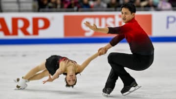 【フィギュア】りくりゅうペアがショート2位　フリーで逆転なるか　GPシリーズ第5戦アメリカ大会