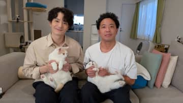 岡田将生が池崎家を訪問　譲渡会を控える保護猫・ブルボンの人なれトレーニングに奮闘『嗚呼!!みんなの動物園2時間SP』