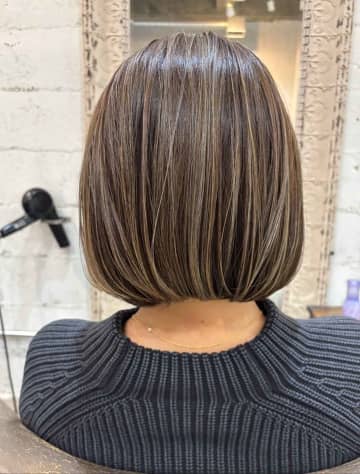 楽ちんなのにシャレ見え！【40・50代】白髪ぼかしも叶う「ハイライトボブ」最強かも♡