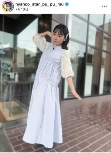 にゃんこスター・アンゴラ村長、かわいすぎ赤×ベージュのワンピ大絶賛　「清楚な感じで可愛らしい」