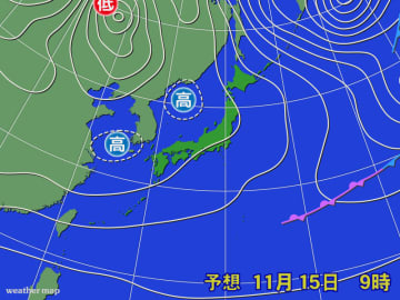 行楽日和な所が多い週末