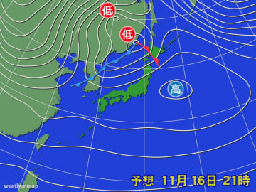 きょう絶好の紅葉日和も あすは日本海側天気崩れ寒気も到来