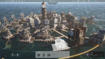 灯台の周囲に円形都市を発展させる建設シム『Drownlight』発表！何かが潜む大洪水後の終末世界で光を灯し続ける【今週のインディー3選】
