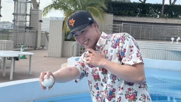 【巨人】5位指名・小濱佑斗と仮契約　背番号『33』は長嶋茂雄氏が監督時代に着用「背番号に恥じない僕らしいプレーを」