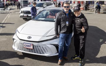 NASCARデモを前に、豊田章男会長が日米モータースポーツ文化交流や関税問題について語る 米国建国250周年となる2026年はNASCARクラス開催も