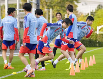 日本代表、非公開で調整　サッカー、18日にボリビア戦