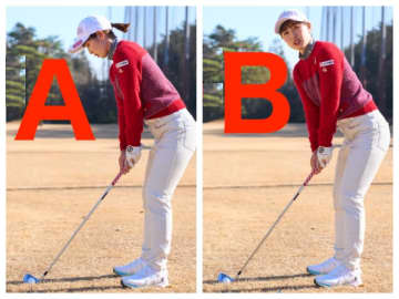 女子プロが教えるフェードボールの構え！正しいのはどっち？