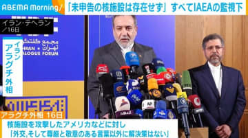 アラグチ外相「未申告の核濃縮施設は存在しない」と強調