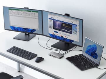 4K×2画面出力可能なドッキングステーション「USB-CVDK21」、サンワサプライが発売