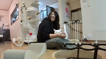 みりちゃむの親友、ぱーてぃーちゃん・金子きょんちぃが保護猫・うみママと交流！“ギャルマインド”で人なれに急展開が…