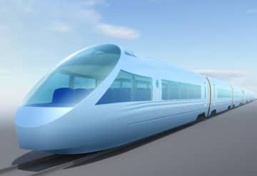 小田急の新型ロマンスカーは「淡い水色の車体」に　展望席も設置、開発コンセプトは「きらめき走れ、ロマンスカー」