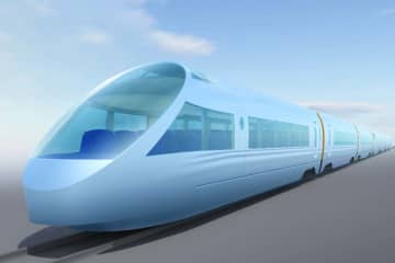新型ロマンスカーは淡い水色・台車方式はボギー車　29年3月就役