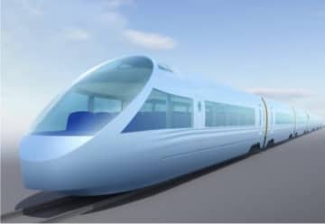 小田急、VSE後継「80000形」 イメージ公開！ 水色の“展望車” 2029年デビュー予定